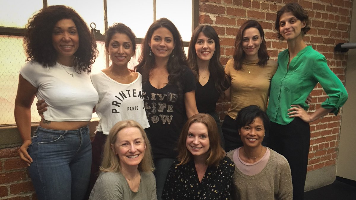 LATheatreWorks's tweet photo. First rehearsal down and T-minus 3 weeks until we head out on tour for #SEVENplay with this lovely team! Stay tuned for more sneaky peek rehearsal pics. https://t.co/HQKARwpwuk