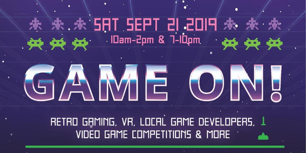 cityofbarrie's tweet photo. Game on, #Barrie! Tomorrow (Sept 21) = City’s 3rd annual gaming event: https://t.co/tiglgKr8Vu @CreativeBarrie #GameOnBarrie #BarrieEvents https://t.co/23lsuxQYjy