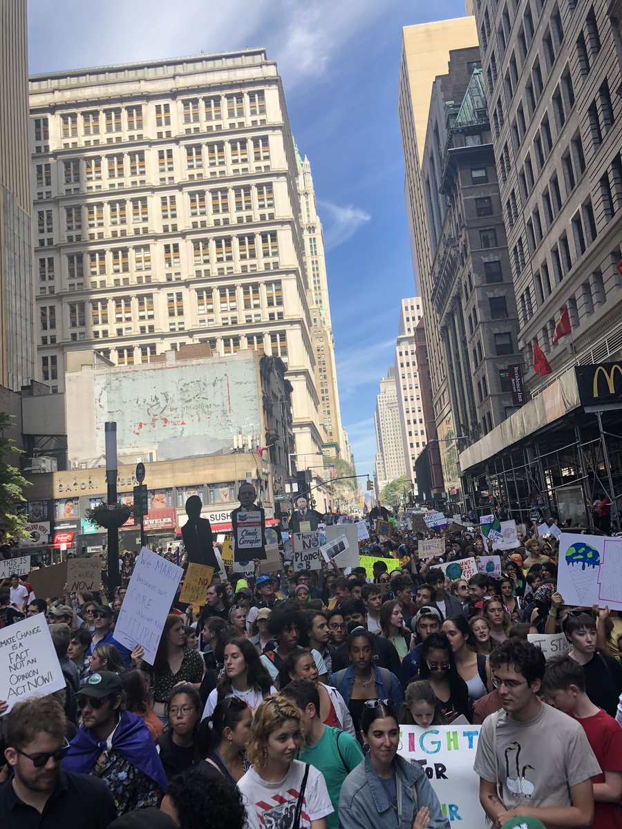 Broadway in NYC. #ClimateStrike