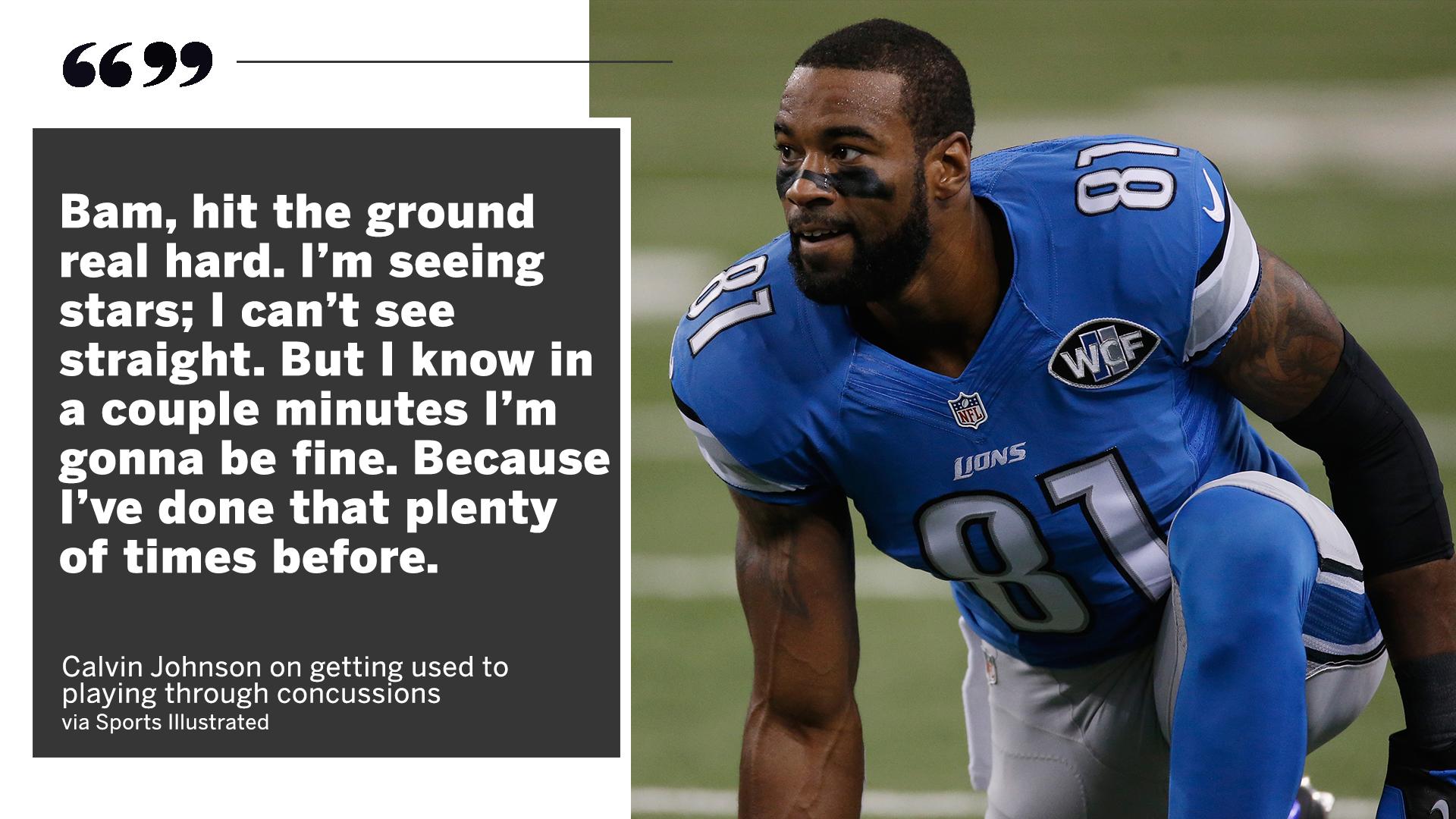 Calvin Johnson details concussions, marijuana use in Sports