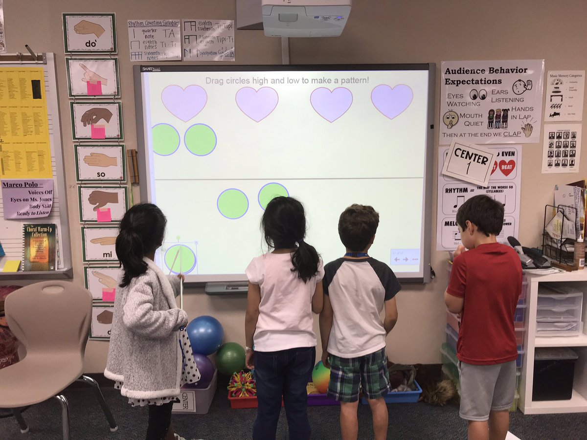 Musical_MrsG's tweet photo. First grade music centers!! Never done before but they did AWESOME!! #QueenCaroline #futurecomposers #readingstations #twehowl #twemusic https://t.co/L4OYIXzXYy