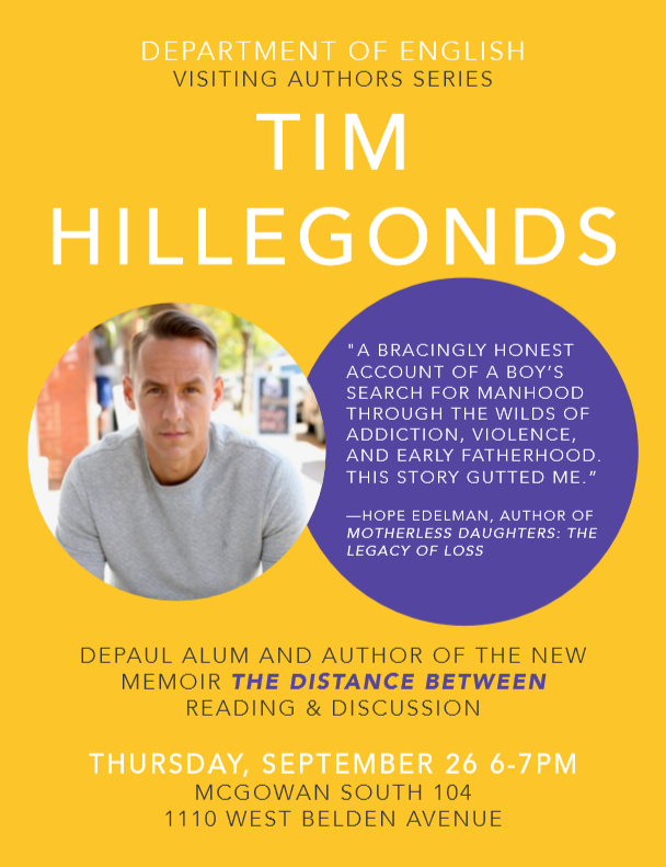 SlagGlassCity's tweet photo. Join author and Slag Glass City contributing editor @TimHillegonds next Thursday, September 26th as he reads from his new memoir, THE DISTANCE BETWEEN. We are excited to see editors thriving in their creative writing endeavors, stop by and chat! https://t.co/7EIFtHMTud