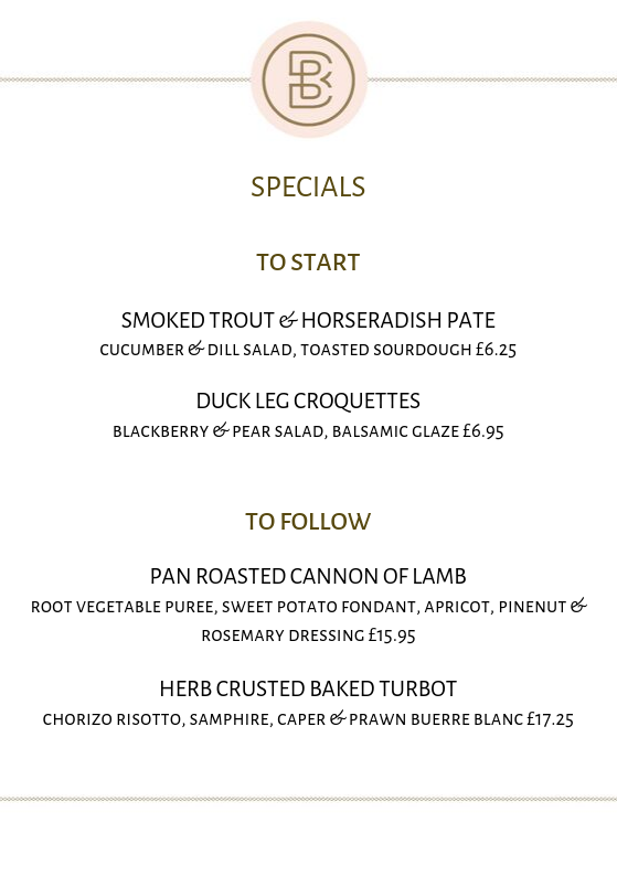 Something take your fancy from our weekend specials? 🍽 

Head to our website to book a table