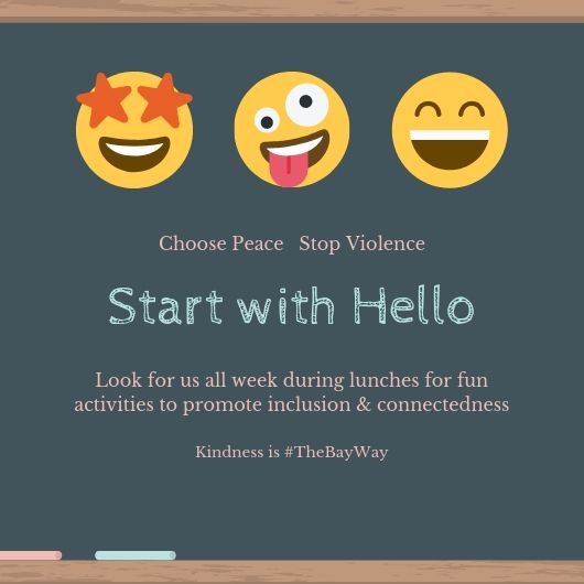 Next week is Start With Hello week