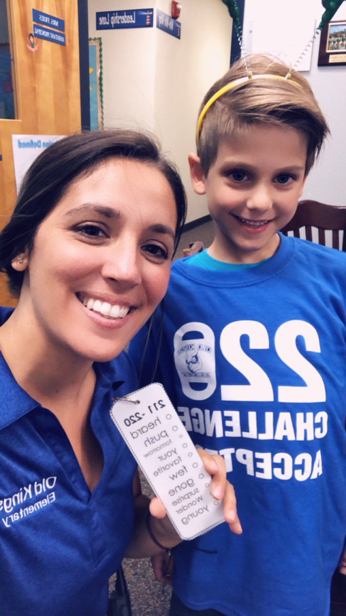 jessbfries's tweet photo. Two more sight word masters!! Welcome to the 220 Club! @OKESOwls #220Club #ChallengeAccepted https://t.co/it5jkIvfph