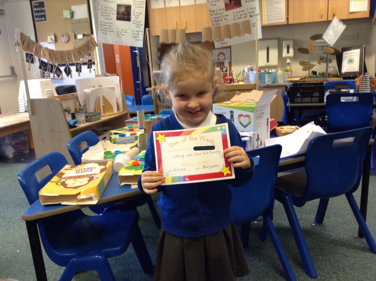 Super star of the week! Quickly settling into life at <a href="/Newyorkprimary/">New York Primary School</a>