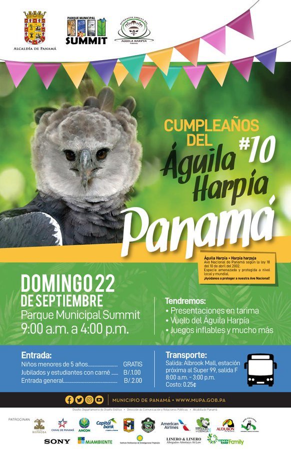 Nuestra ave nacional tendrá su cumpleaños #10 y te invita a que la acompañes este domingo 22 de septiembre en el <a href="/ParqueSummit/">Parque Summit</a> de 9:00 am. a 4:00 pm.  ¡No faltes!
#SertvDigital