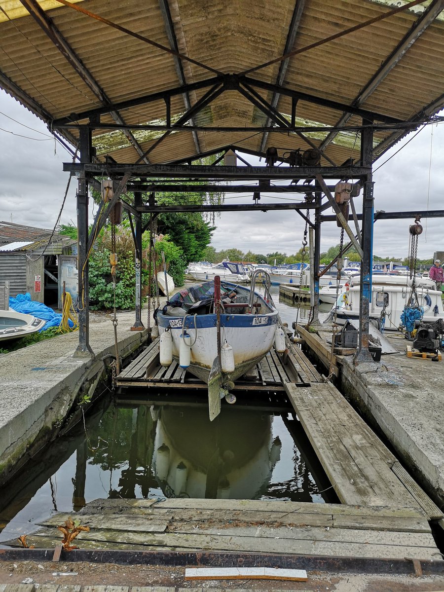 At last !! Replacement engine being fitted!!