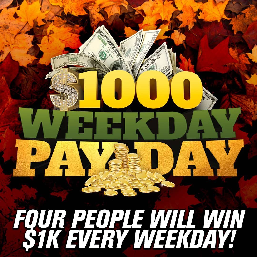 Don't forget, you could win $1,000 today. Listen EVERY workday at 8:05A, 11:05A at 2:05P and 4:05P for the $1,000 Workday Payday national keyword, then text it in to qualify at 9-5-8-1-9. A little extra cash would be a gr8t way 2 start the weekend, on 95.1, KBBY!