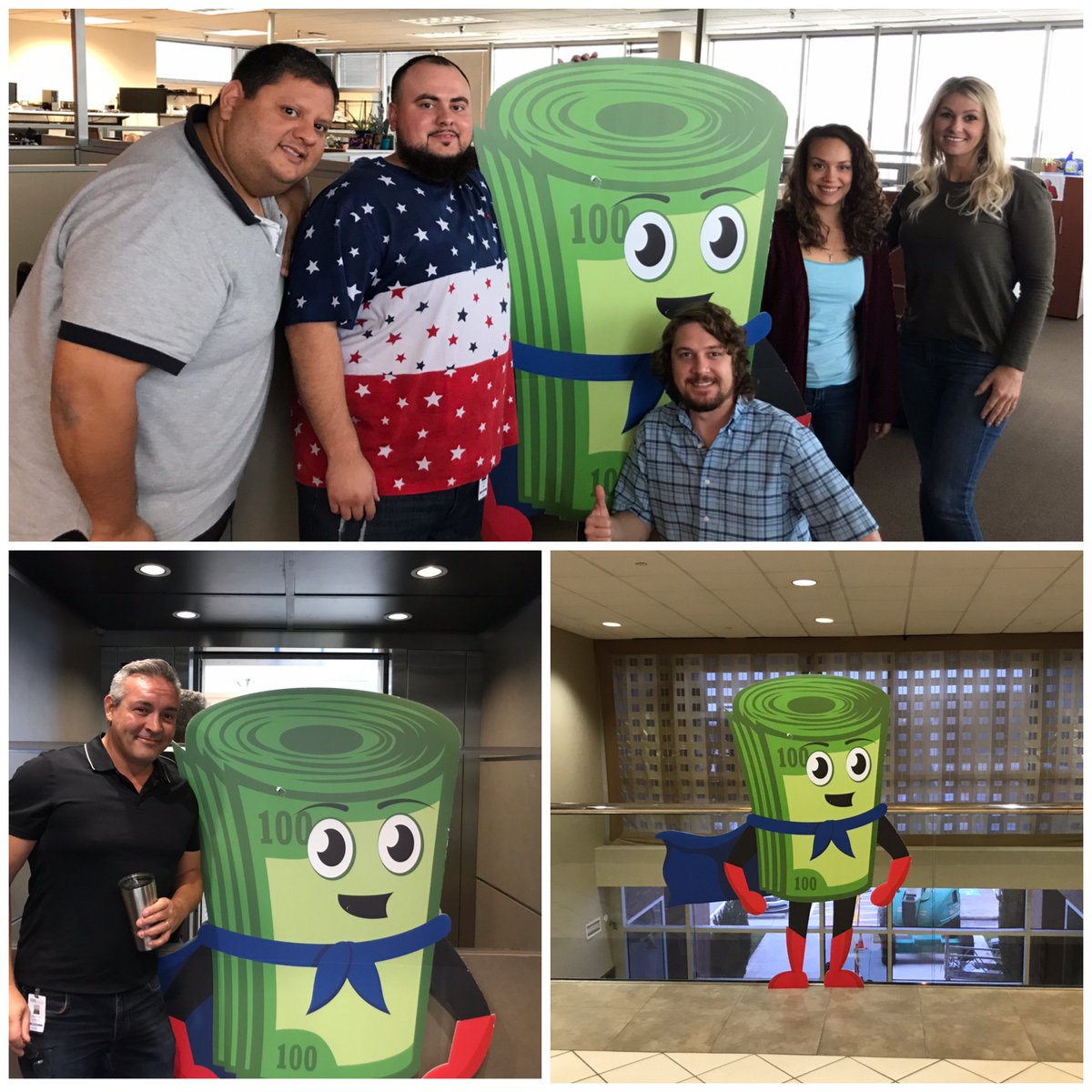 TitleMax's tweet photo. And that’s a wrap for Max’s road trip! He made it to the Dallas, TX corporate office! From Savannah, Ga to Dallas, TX, Max is excited to take what he’s learned from our customers and team members in the 17 states he visited and turn it into action! #MaxAdventures @MightytitleMax https://t.co/WRwveNge71