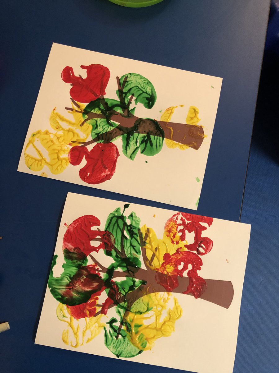 Today was all about letter recognition! My PRE-K students loved being able to find the letters on the apple, and it required them to use their fine motor skills to put the clothespin on. We ended the lesson with a little apple tree art 🍎🍏