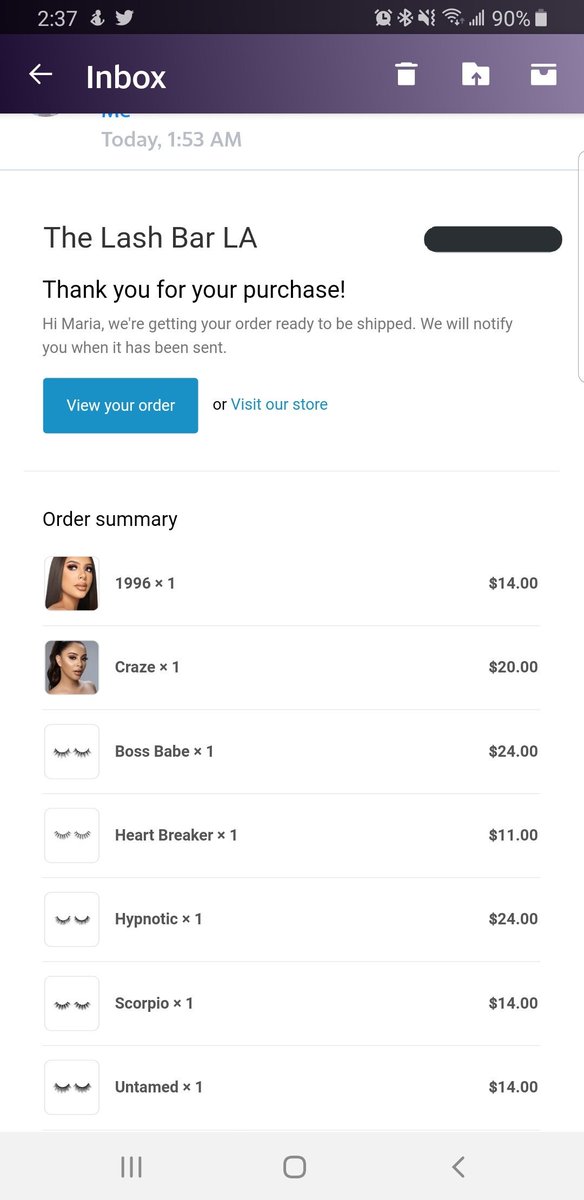 MariaCSuarez21's tweet photo. First time ordering from @Thelashbarla can't wait to receive them and try them out, want to order all of them but i believe that 3 of the styles we're out of stock @Alondradessy 🤗🤗 https://t.co/aUI3l7PAKT