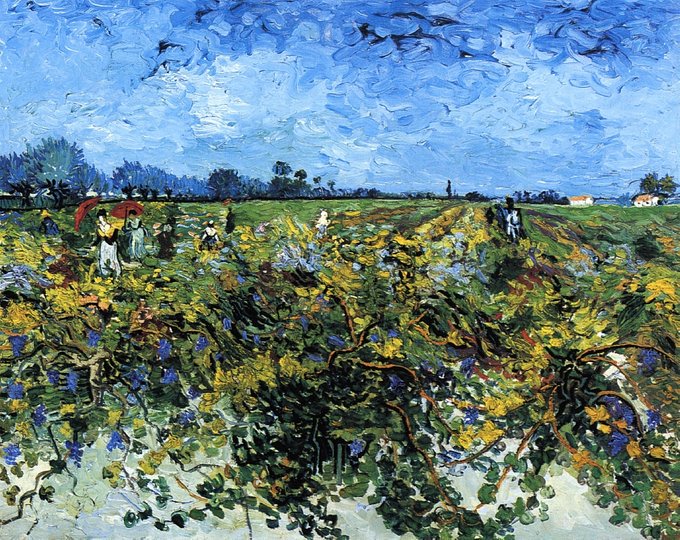 Vincent van Gogh -- The Green Vinyard, 1888