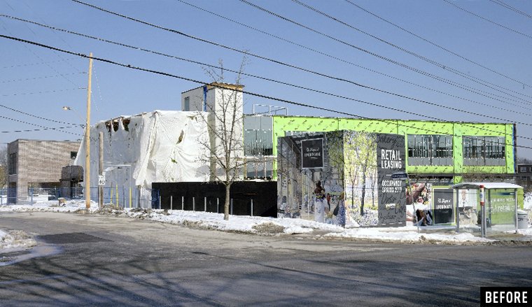 VDProperties's tweet image. Before &amp;amp; after photos of The Shoppes at Stonegate! This 32,000 sq.ft. retail building is home to The Stonegate Community Health Centre has doubled its medical exam rooms, 3 physicians, 2 nurse practitioners, registered practical nurse &amp;amp; clinic assistants. bit.ly/2kUPbUt
