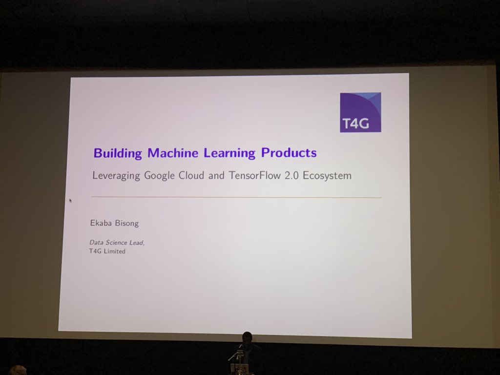 pureux's tweet photo. Learning TensorFlow from Ekaba Bisong #DevFestSGF https://t.co/Mord1hZ47k