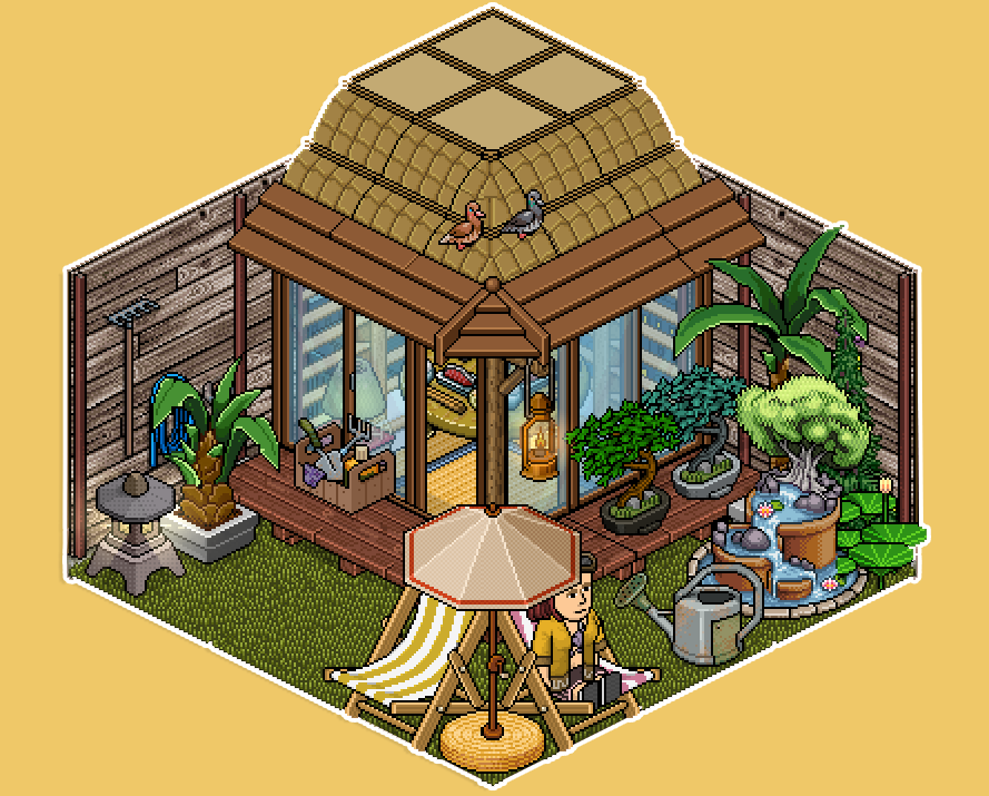lilatries's tweet photo. Chill Bonsai 🍃🌿🌱
link do quarto: https://t.co/8mfMAYoH2F
@Habbo @HabboPTBR #Habbo https://t.co/B1Yc1VpjM5