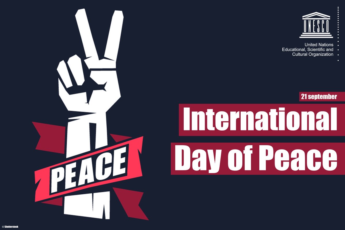 Say no to violence &amp; hatred 🚫
 
Say yes to justice &amp; freedom ✌️
 
Let us embrace our differences &amp; celebrate our equal rights.
 
Tomorrow is International #PeaceDay!

☮️ on.unesco.org/2Nu8Qrl 🕊️