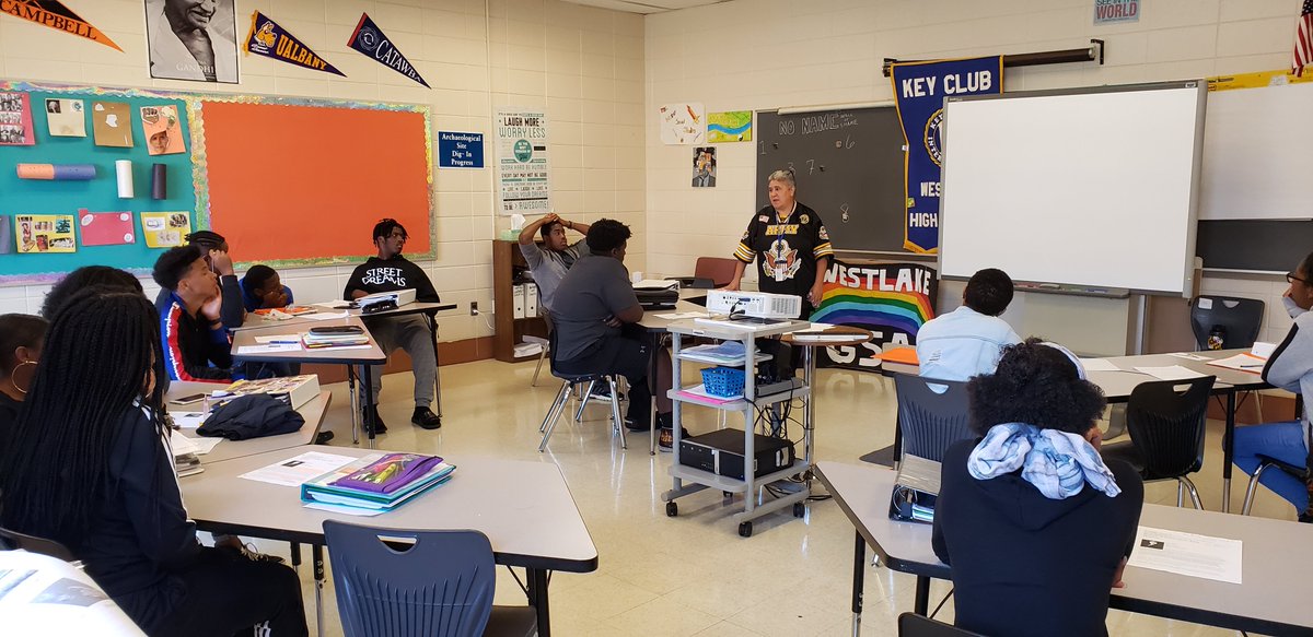 AVID hosted their first speaker, Tina Wilson who is a member of CCBOE. Thank you Ms. Wilson for sharing your story with our students! <a href="/WarnerWHS/">Mr. Warner</a> <a href="/AVIDatWestlake/">AVID at Westlake</a> <a href="/AVID_MASSVI/">AVID MASS-VI Team</a>