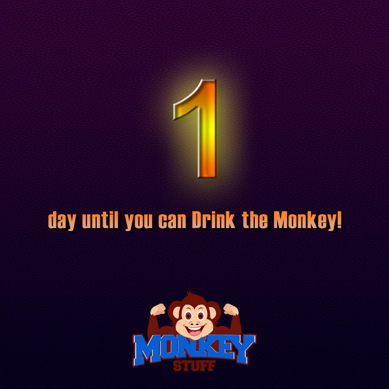 DrinkTheMonkey's tweet image. 1 MORE DAY until you can #DrinkTheMonkey! How do you plan on using #MonkeyStuff: as a mixer or solo drink? Or maybe a fruit juice to make popsicles 🙈 Let us know ⇩⇩⇩