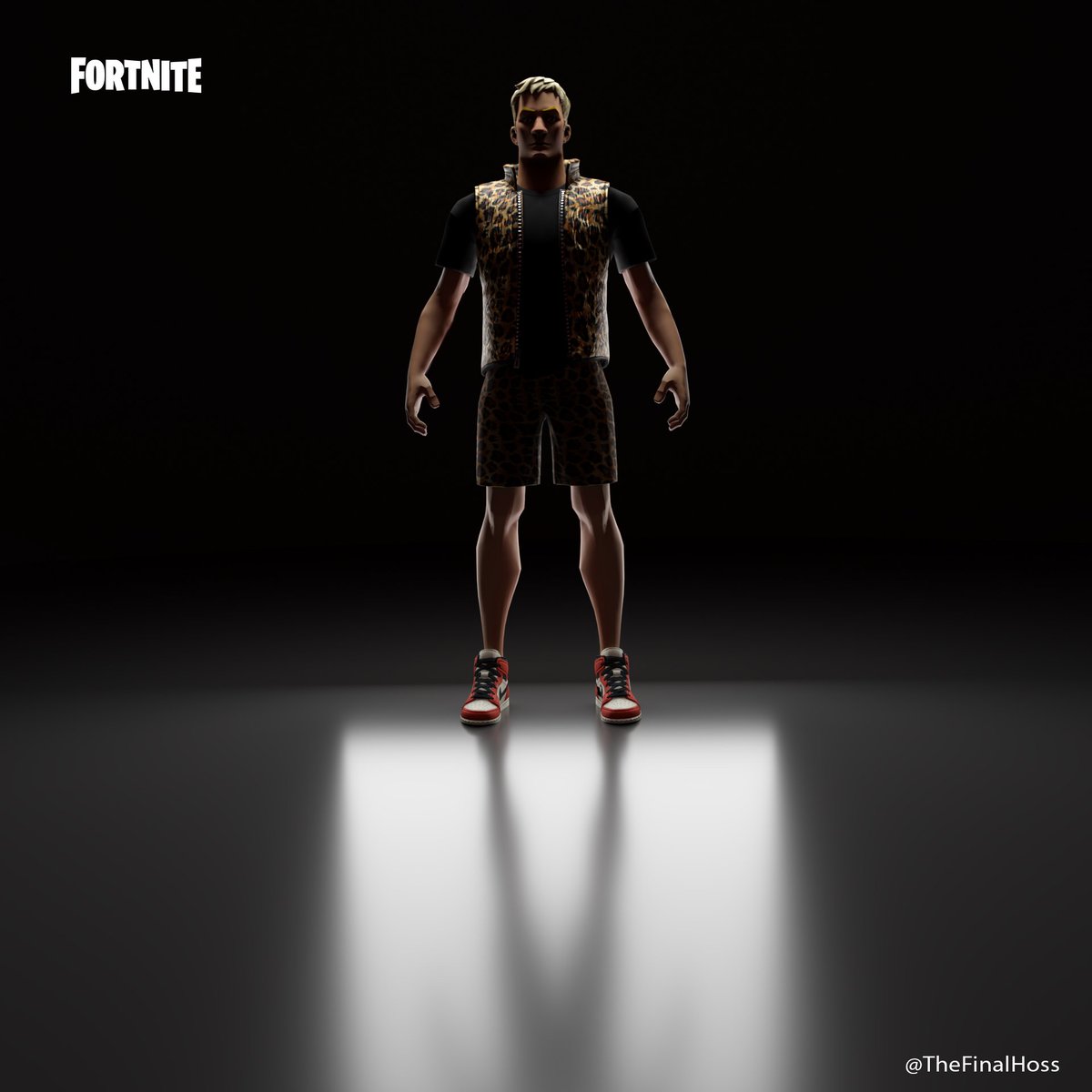 TheFinalHoss's tweet photo. Campaign to make World Cup Leopard Vest @Tfue the next Tier 100 Battle Pass Skin. 

sending good vibes to the🐐 

#fortniteseason11 #tfue @FortniteGame https://t.co/NAQFq7dP4i