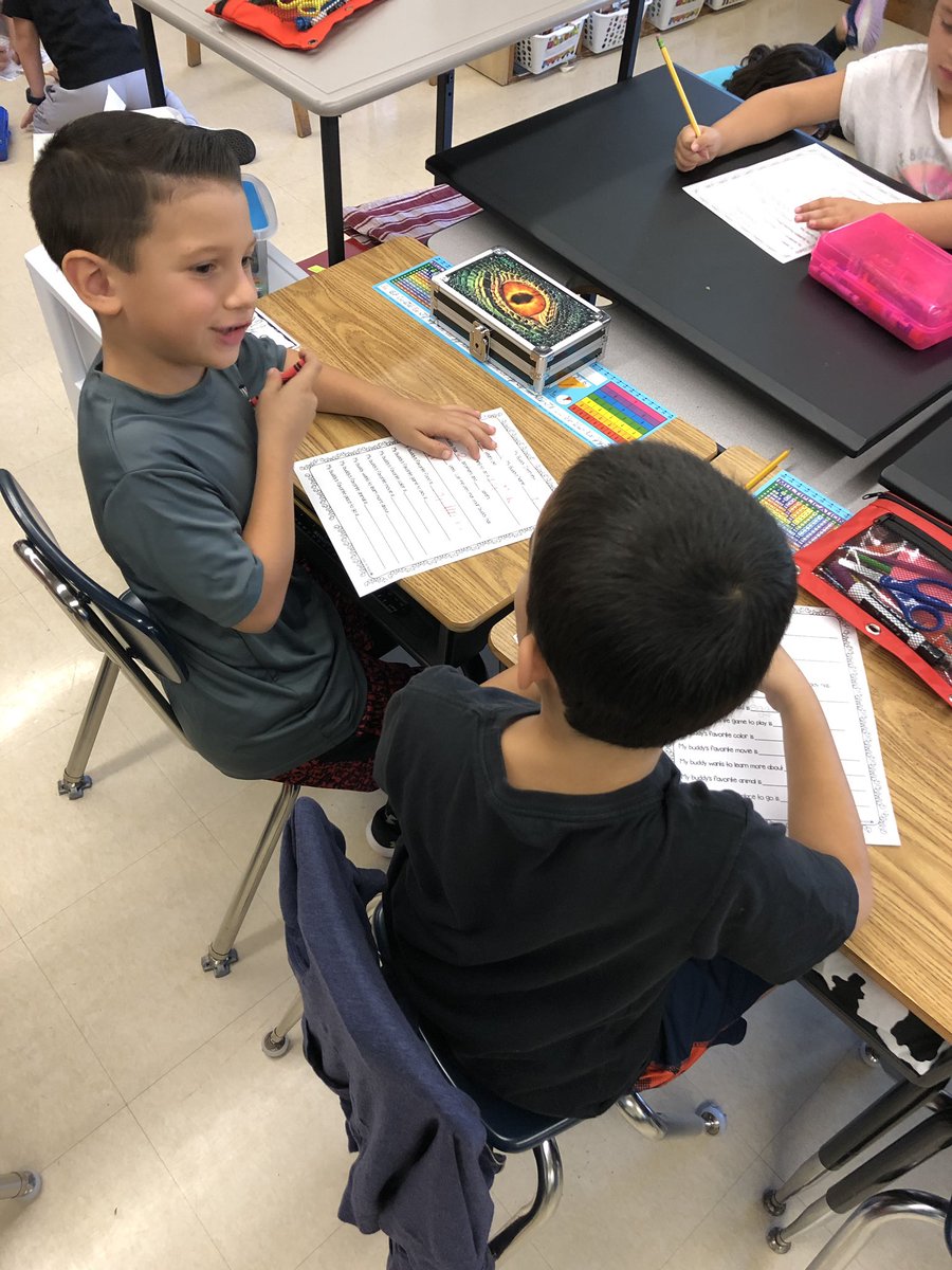Collaboration, communication, citizenship in action as first graders interview their 4th grade buddies! A perfect ending to another great week of learning #carmel6cs @KESPrincipal6Cs @Carmelschools <a href="/JanetWarden/">Dr. Janet Warden</a> @carmelsupt <a href="/CarmelTA3/">Carmelta</a>
