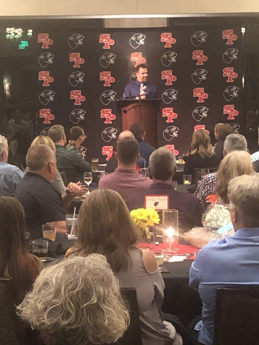 SPASHAthHOF's tweet photo. The second inductee of the night: Nate Roth, presented by former SPASH wrestling coach Dave Amdahl. https://t.co/W5XEFJ9EWM