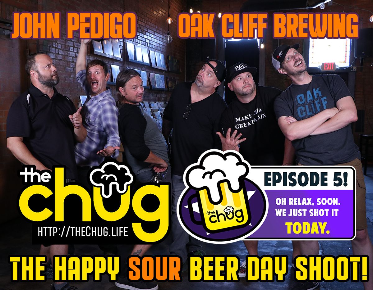 TheChugShow's tweet photo. Happy Sour Beer Day Chuggernuts!  If we HAD Zima, we WOULD have put Sour Patch Kids in them, BUT we didn't.  -SNMPH-  Although, Oak Cliff's sour offering was fabulous!  John Pedigo threw it down, what a blast today!    @JohnPedigo @OakCliffBrewing https://t.co/z45vlhCI6y