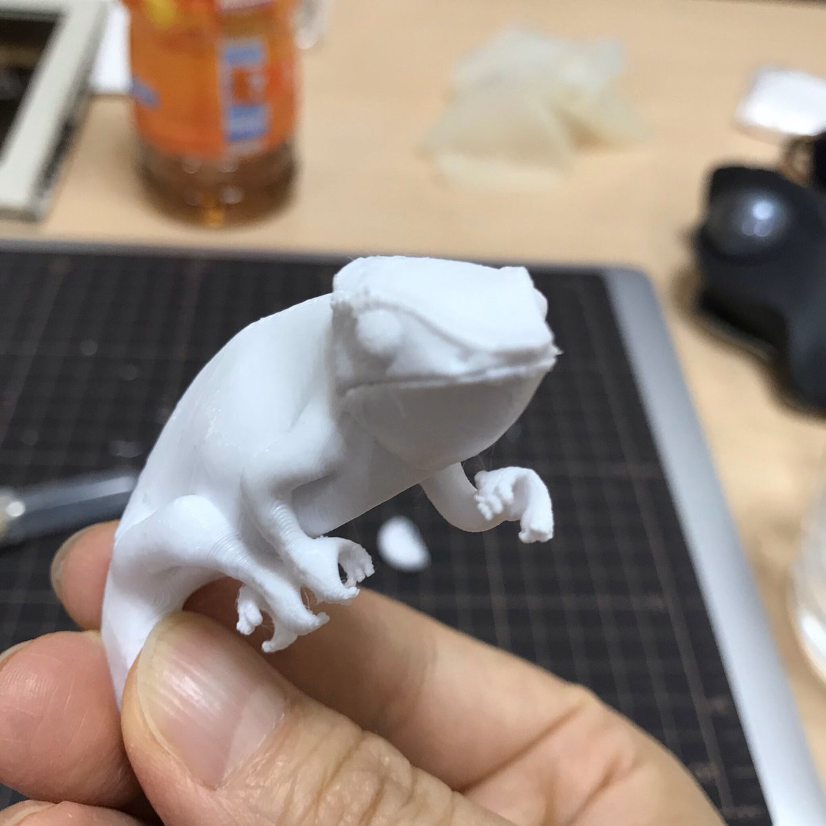 ShinyaSuefusa's tweet image. 以前Tweetしたカメレオンで勝負だ！#FLASHFORGE_Traning2 #FLASHFORGE #CREATORPRO