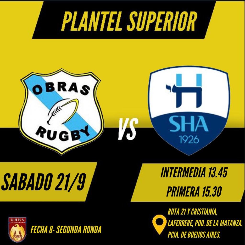 Encuentro del plantel superior frente a Sociedad Hebraica. Sábado 21/09. #venialentamosjuntos #SomosObras #SomosRock