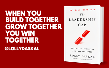 When you build together, grow together you win together

LEARN WHY: #1 National #Bestseller >>> “The Leadership Gap” By <a href="/LollyDaskal/">Lolly Daskal</a>  amzn.to/2nfhSuL #TheLeadershipGap #Book #Leadership #Management #HR