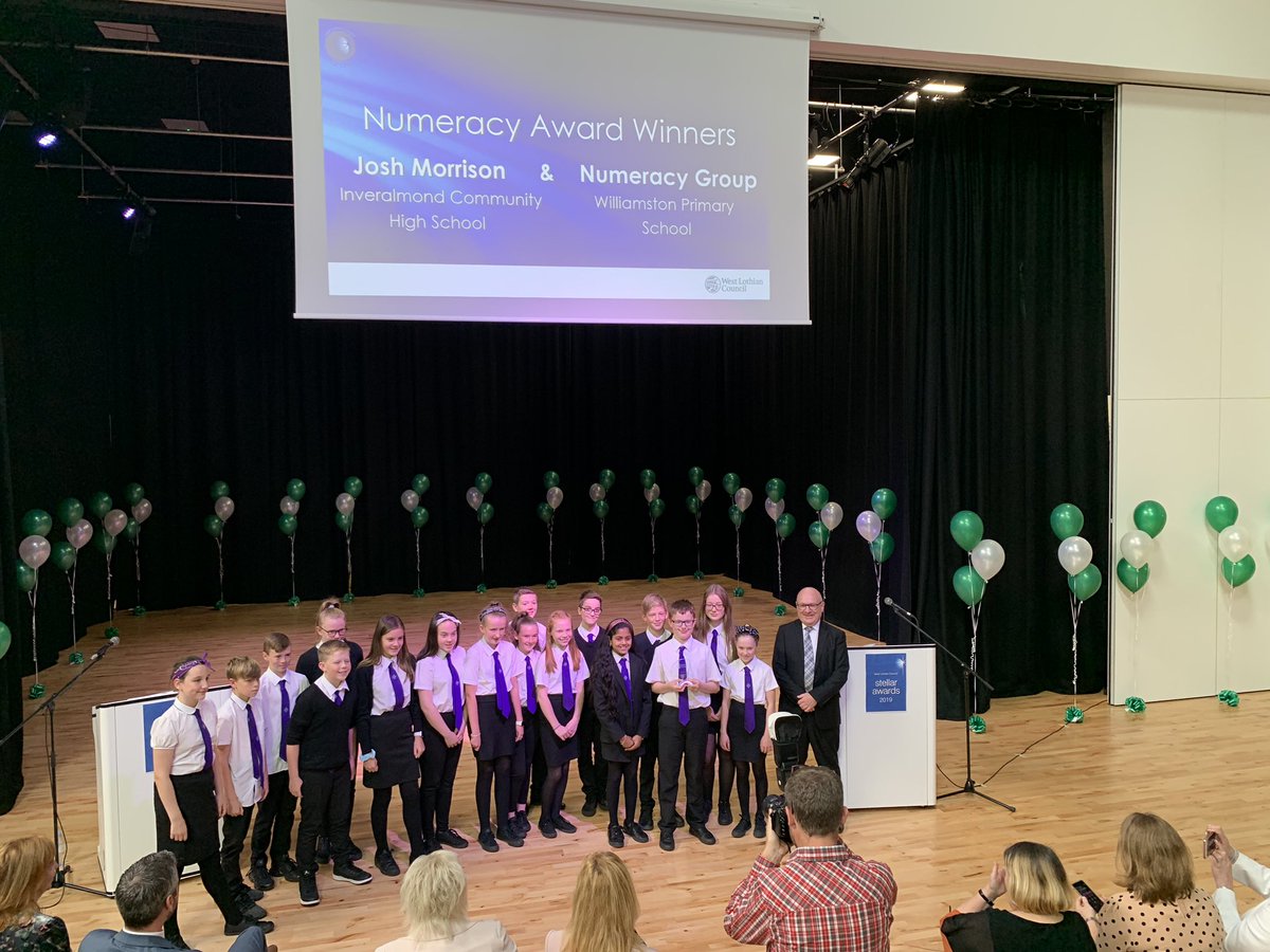 williamstonps's tweet photo. Celebrating success@ the Stellar awards -Well done to our Community Hero &our previous P7 year group in the Numeracy category . Well done to all the Stellar Award winners -What a privilege to see Ex pupil Ellie Ferguson perform- we have a proud sis in our school 😊#Stellar2019 https://t.co/Yh8M39VQ9r