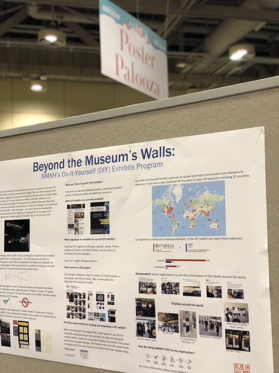 KerriKnowsHstry's tweet photo. Attending ASTC @ScienceCenters in Toronto?! stop by the poster I’m presenting on @NMNH DIY exhibit program! #ASTC2019 #outbreakdiy #digitdiy https://t.co/EXAe9h8c51