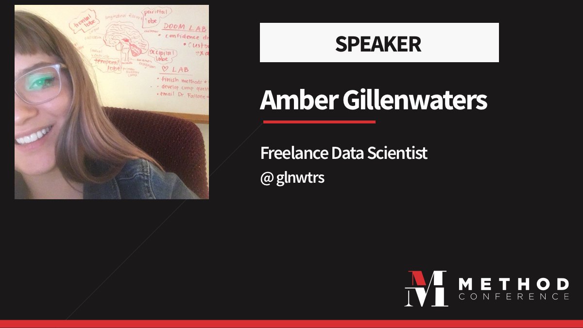 methodconf's tweet image. SPEAKER ANNOUNCEMENT
Springfield&apos;s own Amber Gillenwaters (@glnwtrs) will be bringing the Data Science.

Tickets on sale later this year. Sign up to be notified.
methodconf.com
#MethodConf