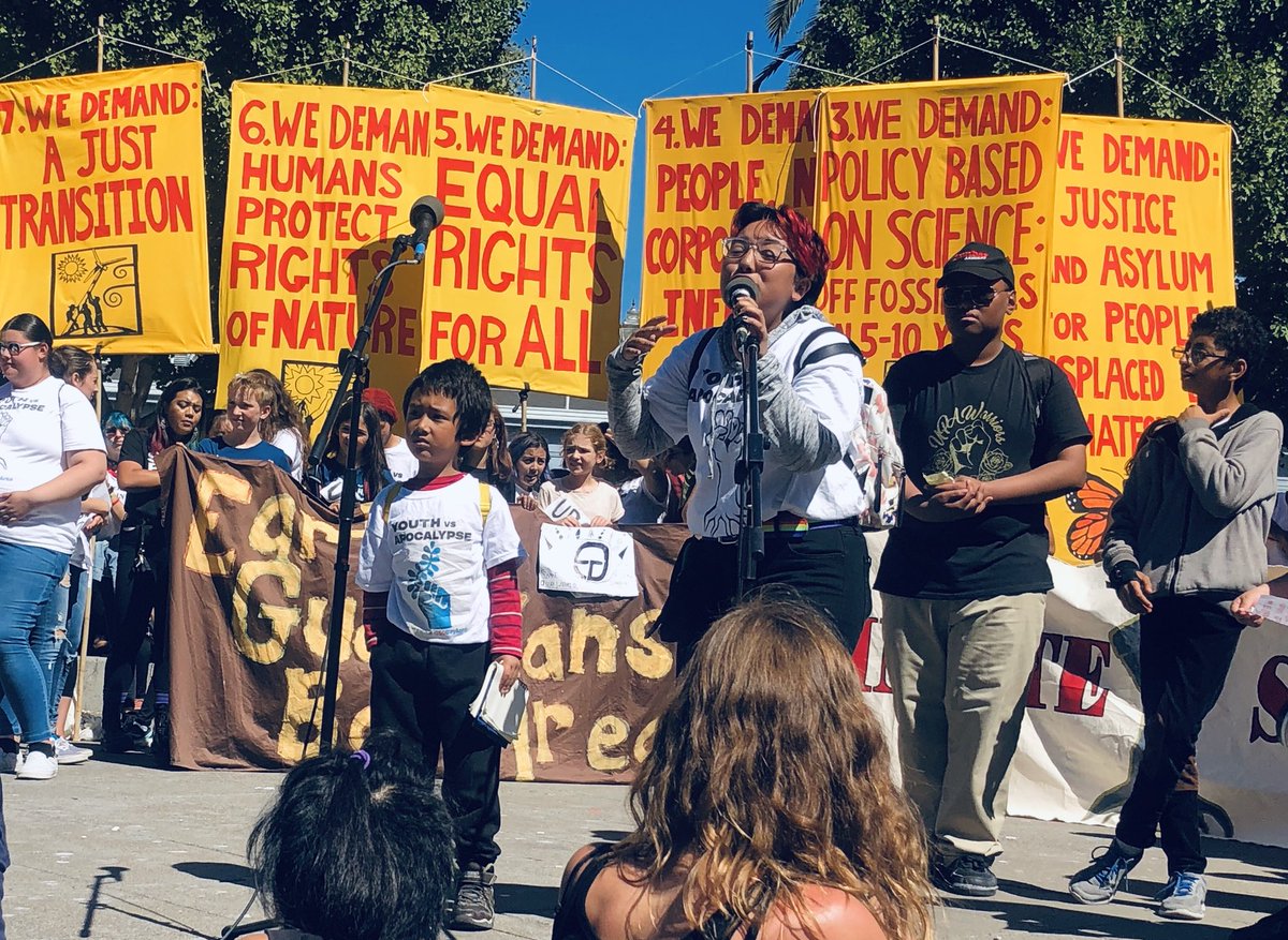 SierraClub's tweet image. “I am here today because I want to fight for our planet and the future of our community. I care about our planet because it is our only home. I am the future and the future has its eyes in you.” -Matthew, 6 yrs old from Oakland, CA #ClimateStrike #StrikeWithUs