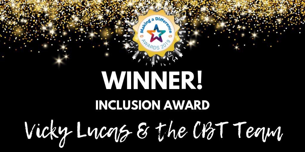 UHDBTrust's tweet image. Vicky Lucas and the CBT Team from the Pulvertaft Hand Unit win our Inclusion Award. Fantastic work!

@The_Pulvertaft #UHDBMakesADifference