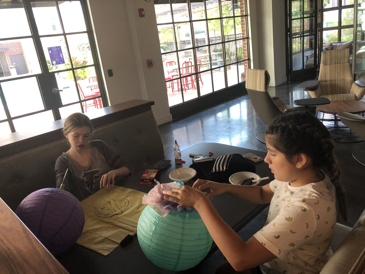 Lantern making for tomorrow night’s parade. Thanks <a href="/AylaOnKrog/">Ayla</a> !