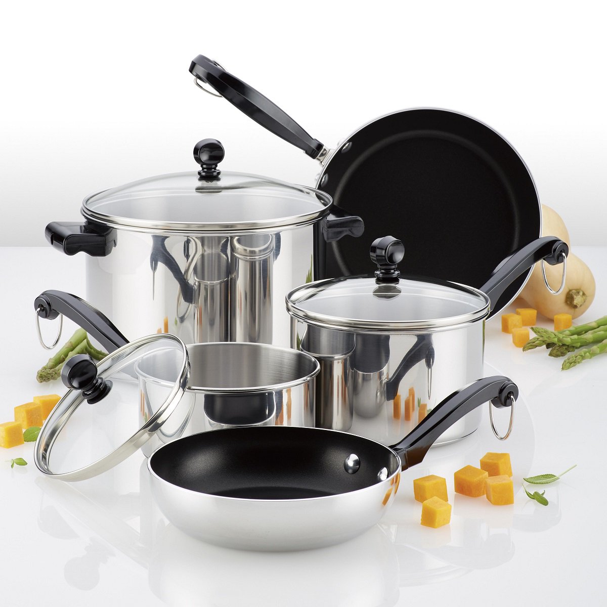 FarberwareCook's tweet image. RT to share &amp;amp; enter by 9/30/19 for a chance to #WIN a Farberware Classic Series 10-Piece Cookware Set in our School Night #SWEEPSTAKES 👉 bit.ly/2Tzgcd5.