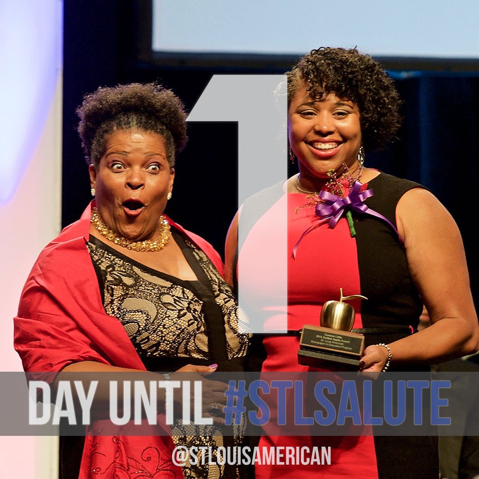 StLouisAmerican's tweet image. Just one day until #STLSalute. Join our fabulous Gala MC, Carol Daniel of 1120 KMOX, tomorrow (Saturday, Sept. 21) at the Salute to Excellence in Education. Help us award $1.25M in scholarships and honor the region's top educators.

For more info, visit stlamerican.com/salute