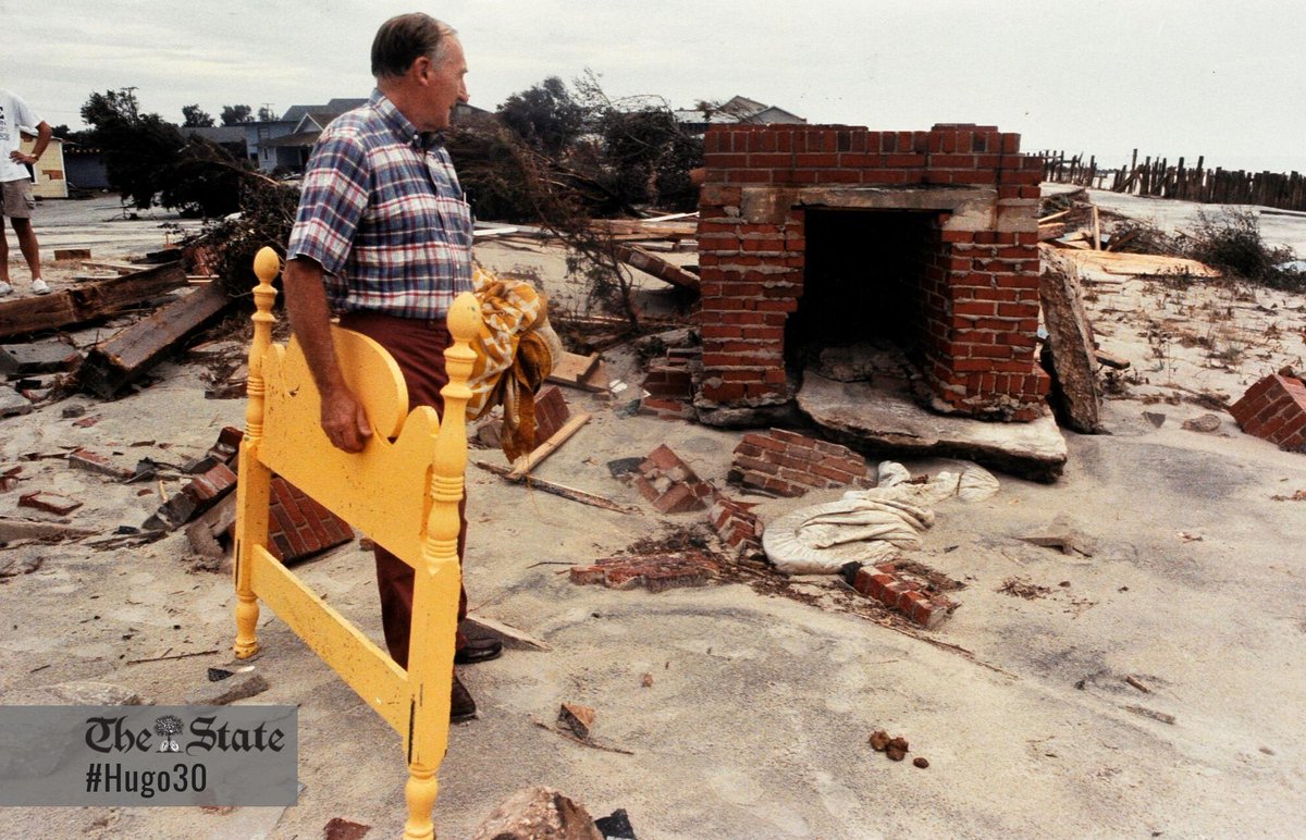thestate_hugo's tweet photo. UPDATE: Residents of Pawleys Island, other barrier islands reporting homes completely gone. #Hugo30 https://t.co/Q381gwMukM
