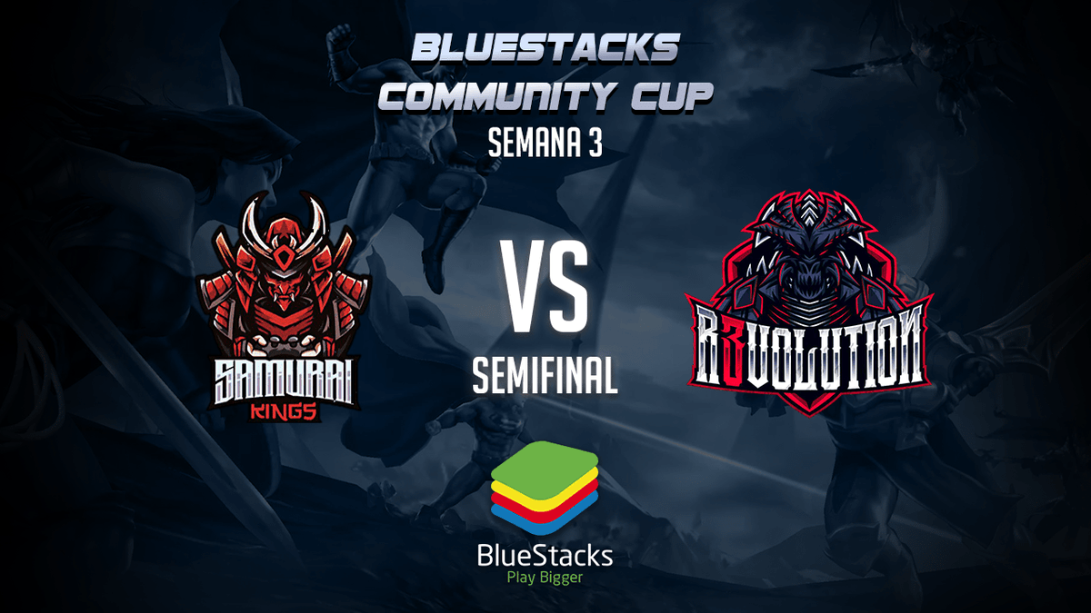 Dia 4 de #BluestacksCommunityCup #3, se juegan semifinales del servidor latam, 4 equipos se enfrentaran para abrirse camino a la final, a quien apoyas?

Stream: facebook.com/AkiraChan-2492…

21:00 hrs @DestinyGamingCo vs Vikingos
22:15 hrs <a href="/R3_Esport/">R3 ESPORT</a> vs Samurai kings

#ArenaofValor