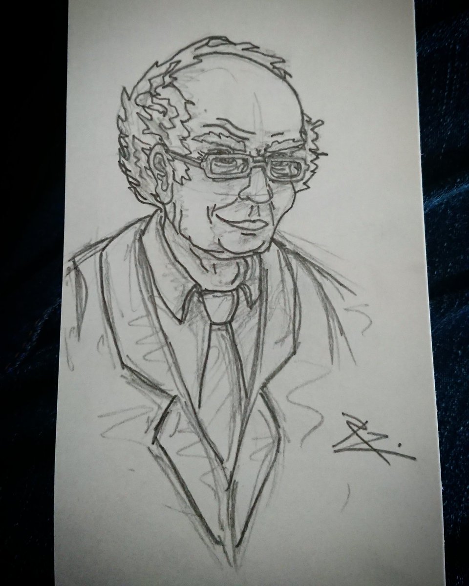 randalz's tweet photo. Bored at work #BernieSanders #Bernie2020 #BernieArt #BernArt #NotMeUs https://t.co/TzyQItlcul