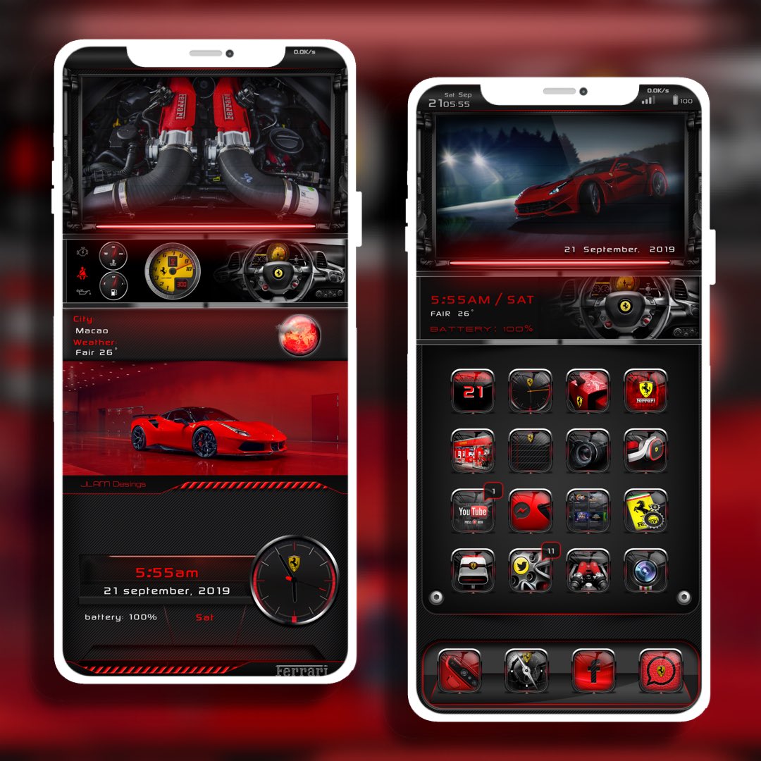 kyawthihaphyo's tweet photo. Nice Ferrari Theme 😍😍😍
#Theme_Ferrari_JLX by @GearofwarsJLAM 
#XenHtml by @_Matchstic 
#LS_HS_Widget by @GearofwarsJLAM 
#Boxy3 by @wvabrinskas 
#NiceBarX by @NiceiOs 
#Ssapp by @JunesIphone 
#iThemer by @DODGraphics 
Thanks for all creators 🙏🏻 https://t.co/tsv3QpVRSQ