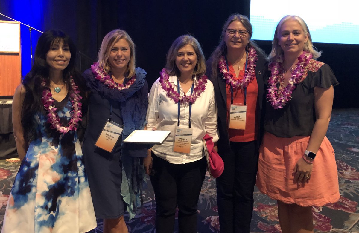 What a talented, intelligent passionate and supportive group of #ocean scientists. #womeninstem (missing Laura Lorenzoni).  A pleasure to work with over the past 2 yrs bringing #OceanObs19 together. <a href="/SabOceano/">Sabrina Speich</a>
