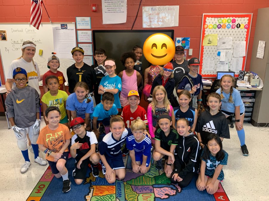 Sports Uniform Day in room 219!  I love when the kids come up with creative ways to celebrate their hard work!