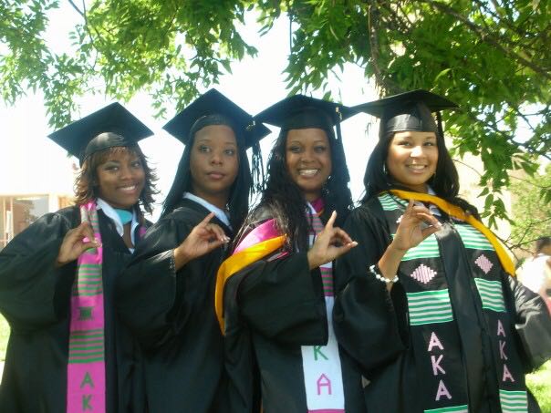 TauZetaOmegaAKA's tweet photo. #FBF In honor of HBCU Week we want to recognize some of our members who attended HBCUโs. Member Kandice Rose and her @ht_akas sisters on graduation day!๐๐๐ #ฮคฮฮฉ #AKA1908 #SensationalSouthCentral #HT #HTRams #HustonTillotsonUniversity https://t.co/5g4bqiD9Vt