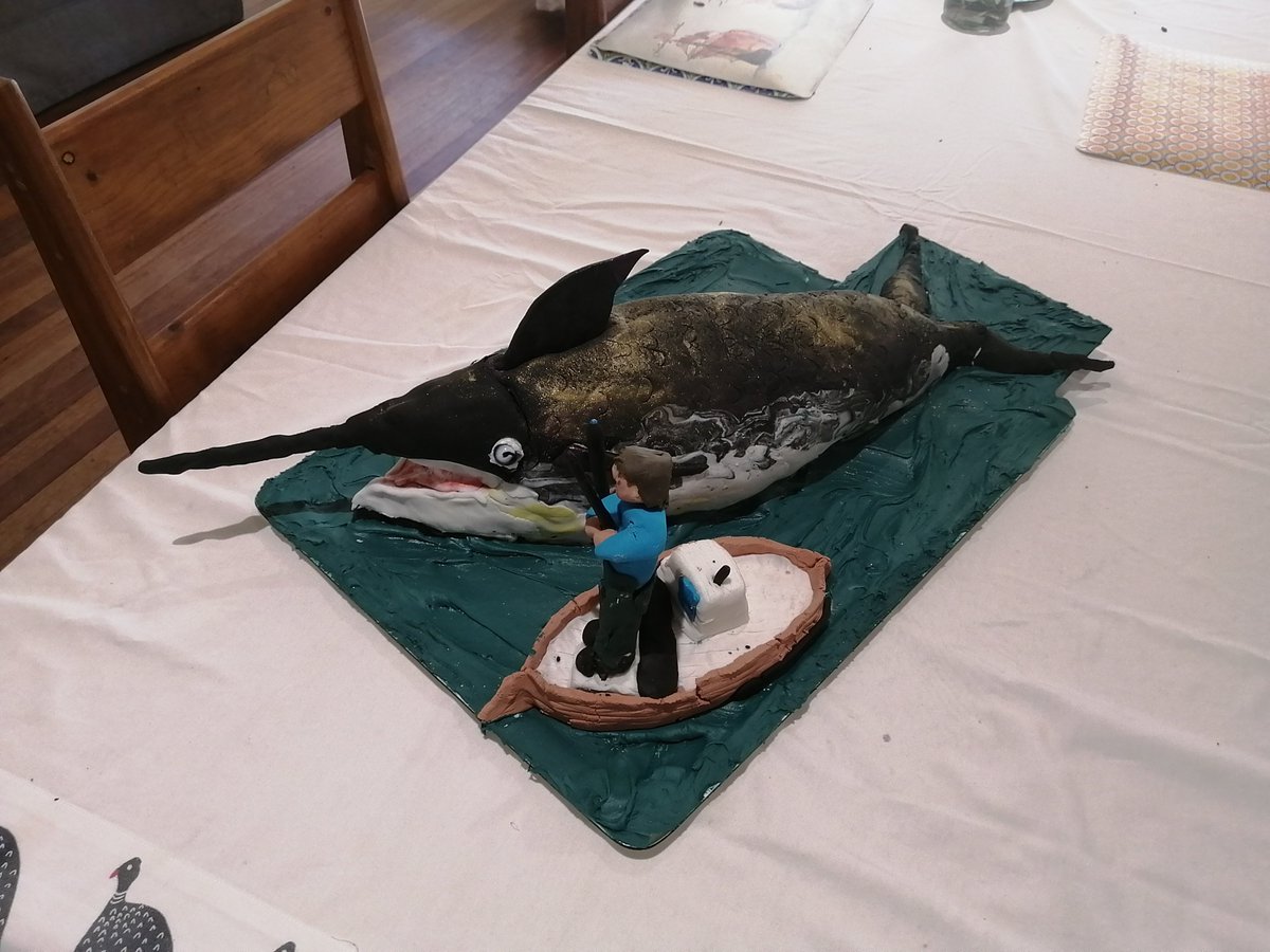 My son's fisherman cake that I baked 😊