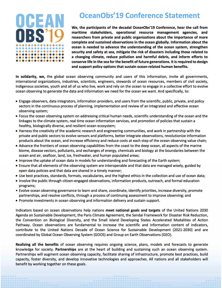 The <a href="/OceanObs19/">OceanObs19</a> conference is supporting all the work of <a href="/IPCC_CH/">IPCC</a> by providing the critical data and information to society and the assessments. <a href="/IocUnesco/">UNESCO Ocean</a> <a href="/goos/">Goos</a> <a href="/GEOBluePlanet/">Blue Planet</a>