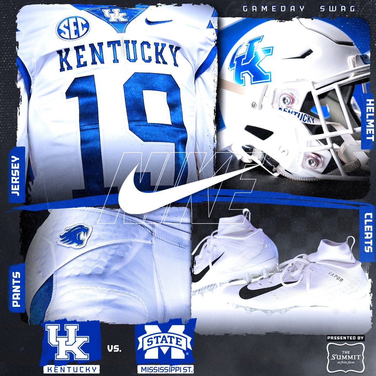 UKFootball's tweet photo. Road #Caturday ❄️⚪️❄️⚪️
(Presented by The Summit at Fritz Farm) https://t.co/y7A49LMfUN
