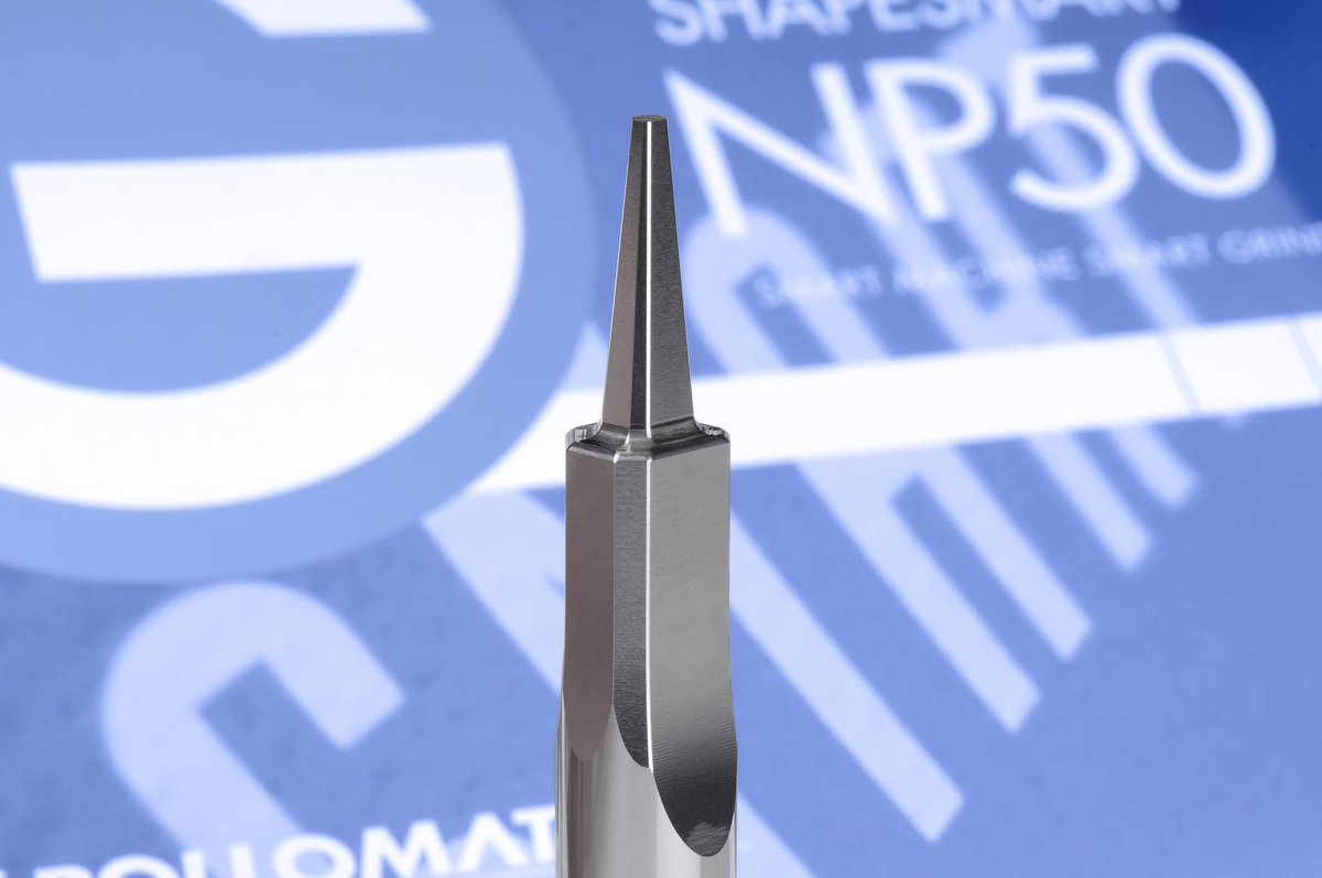 RollomaticUSA's tweet photo. #ApplicationoftheWeek: Check out the special profile on this non-round punch all ground in a single operation on the brand new #ShapeSmart #NP50! See it live at the #OpenHouse 2019 in November: https://t.co/lofnouvgWX #Rollomatic https://t.co/o553qMgFjb