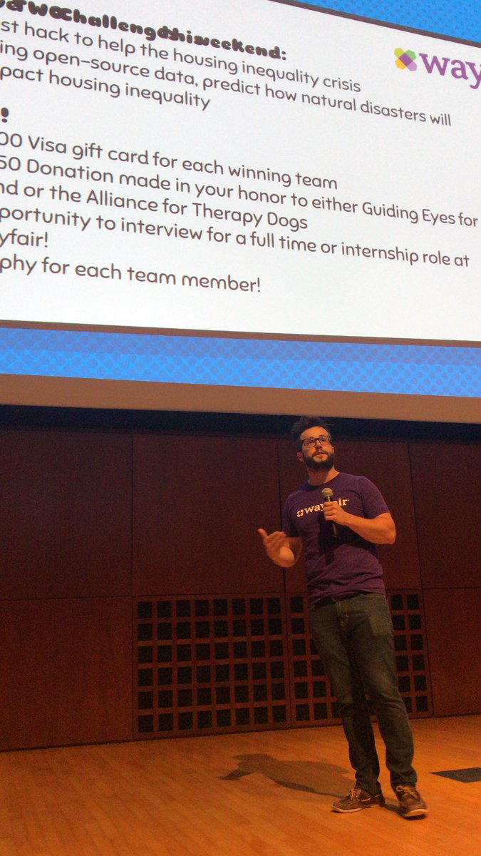 Wayfair offering prizes for best hack for housing inequality and best use of open source to predict natural disaster impact on housing inequality 😮